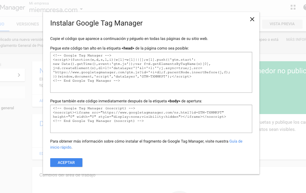 Como agregar Google Tag Manager en WordPress 1